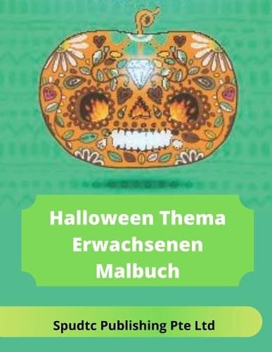 Cover of HalloweenThema Erwachsenen Malbuch