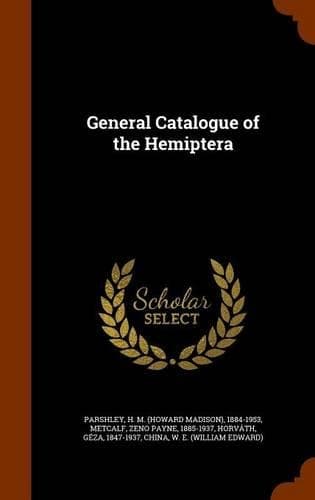 Cover of General Catalogue of the Hemiptera