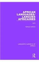 Cover of African Languages/Langues Africaines: Volume 1 1975(Linguistic Surveys of Africa)