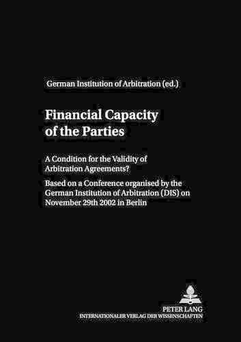 Cover of Financial Capacity of the Parties