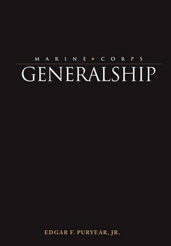Cover of Marine Corps Generalship