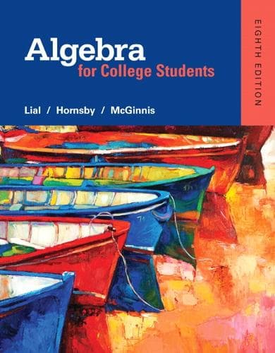 Cover of Algebra for College Students