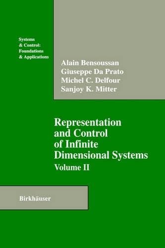 Cover of Representation and Control of Infinite Dimensional Systems