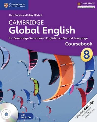Cover of Cambridge Global English Stage 8 Coursebook with Audio CD