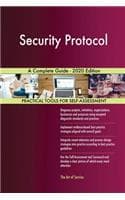 Cover of Security Protocol A Complete Guide - 2020 Edition