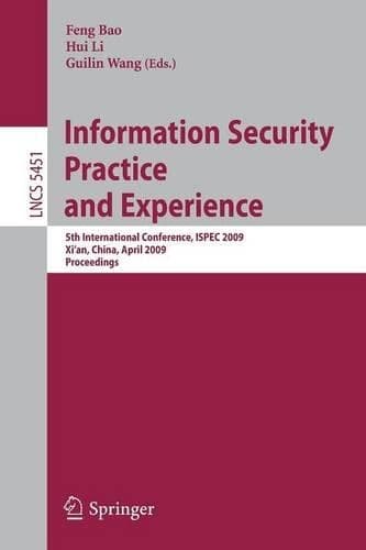 Cover of Information Security Practice and Experience