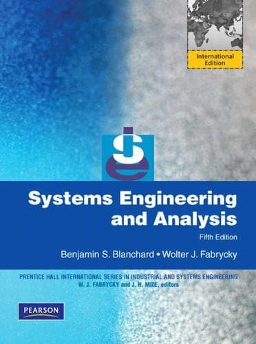 Cover of Systems Engineering and Analysis