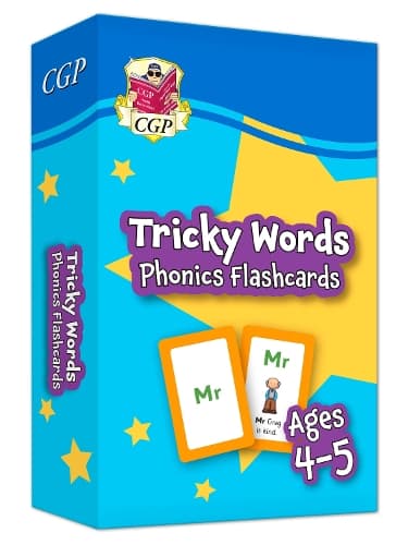 Cover of Tricky Words Phonics Flashcards for Ages 4-5 (Reception)