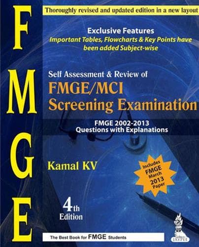 Cover of Self Assessment & Review of FMGE/MCI Screening Examination 2002-2013 Answers with Explainations