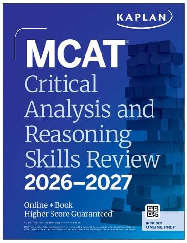 Cover of MCAT Critical Analysis and Reasoning Skills Review 2026-2027