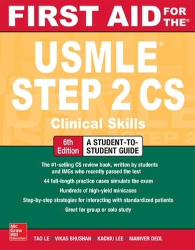 Cover of First Aid for the USMLE Step 2 CS, Sixth Edition