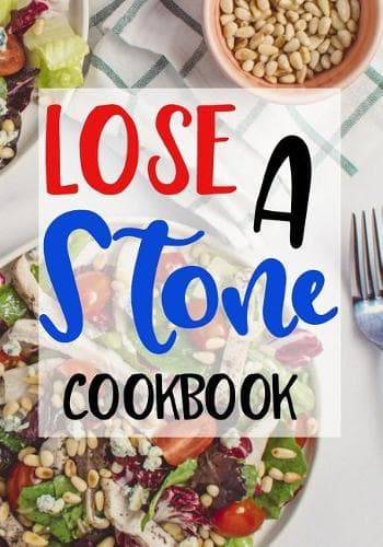 Cover of Lose a Stone Cookbook: Blank Recipe Cookbook Journal V2