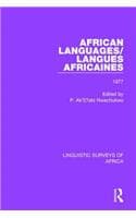 Cover of African Languages/Langues Africaines