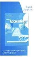 Cover of English Dictionary for Gilbertson/Lehman's Century 21 Accounting, 9th