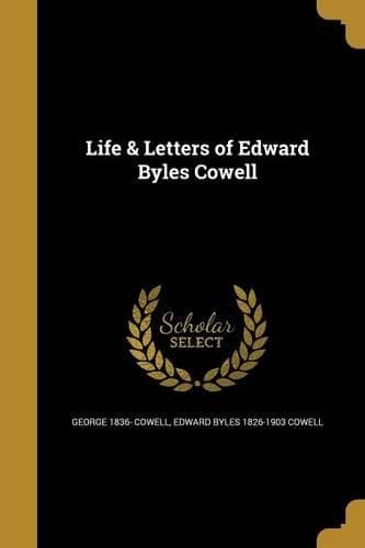 Cover of Life & Letters of Edward Byles Cowell