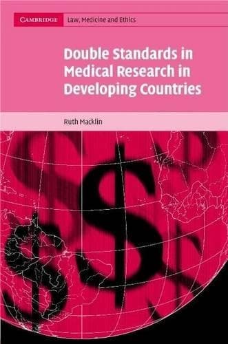 Cover of Double Standards in Medical Research in Developing Countries. Cambridge Law, Medicine and Ethics