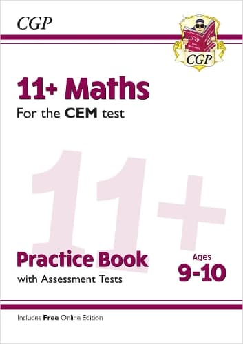 Cover of 11+ CEM Maths Practice Book & Assessment Tests - Ages 9-10 (with Online Edition)