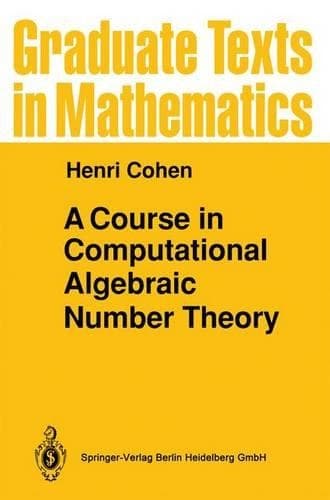 Cover of A Course in Computational Algebraic Number Theory