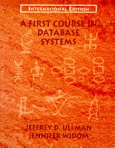 Cover of A First Course in Database Systems