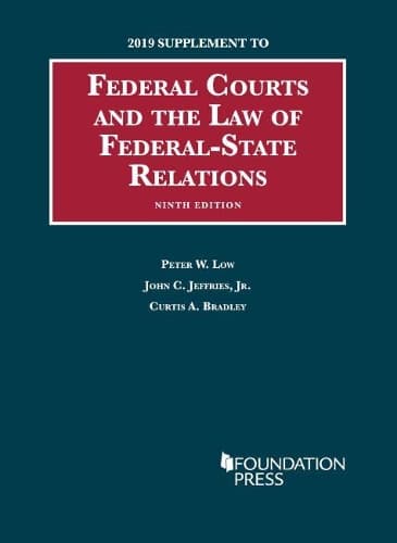 Cover of Federal Courts and the Law of Federal-State Relations, 2019 Supplement