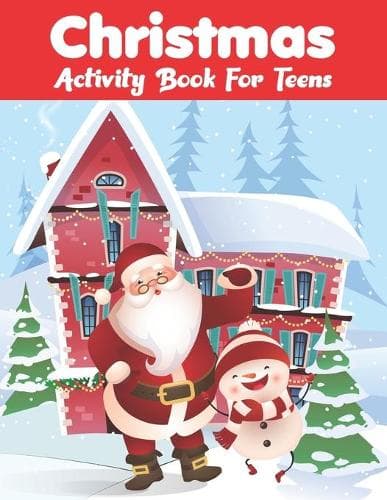 Cover of Christmas Activity Book For Teens