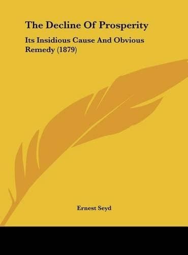 Cover of The Decline of Prosperity