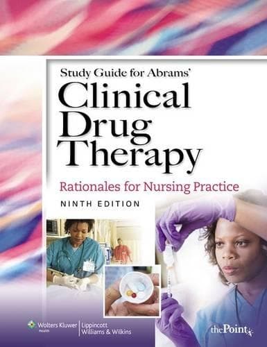 Cover of Study Guide to Accompany Abrams' Clinical Drug Therapy