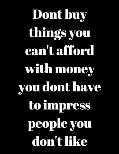 Cover of Don't buy things you can't afford