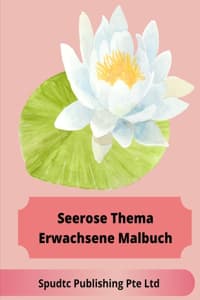 Cover of Seerose Thema Erwachsene Malbuch