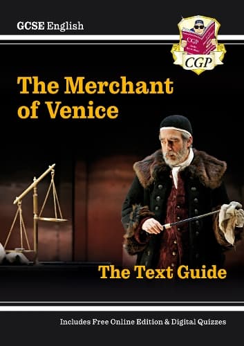 Cover of GCSE English Shakespeare Text Guide - The Merchant of Venice includes Online Edition & Quizzes