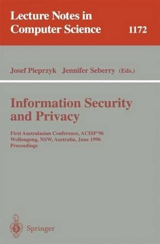 Cover of Information Security and Privacy