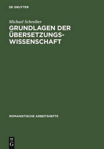 Cover of Grundlagen Der Übersetzungswissenschaft