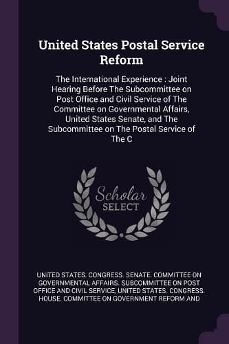 Cover of United States Postal Service Reform