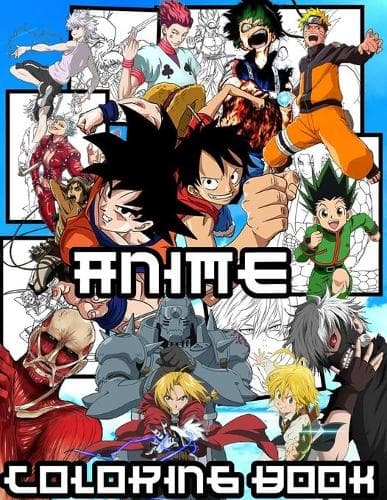 Cover of anime coloring book
