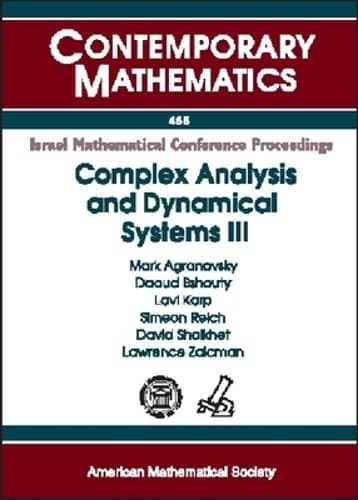 Cover of Complex Analysis and Dynamical Systems III