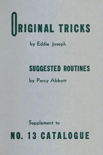 Cover of Original Tricks By Eddie Joseph
