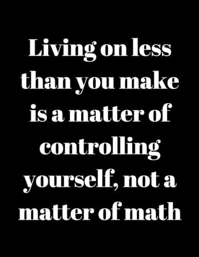 Cover of Living on less than you make