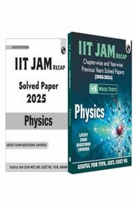 Cover of PW IIT JAM Recap 20 Years Physics PYQ Chapterwise & Yearwise Previous Year Solved Papers (2005-2024) with 5 Mock Tests l Latest Exam Questions Covered