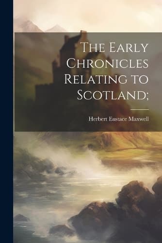 Cover of The Early Chronicles Relating to Scotland;