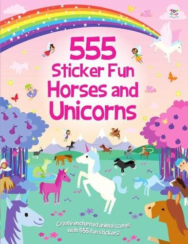 Cover of 555 Sticker Fun Horses and Unicorns