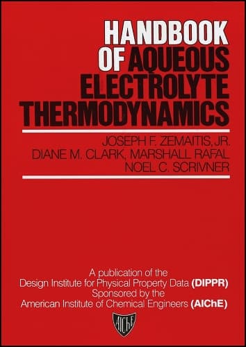 Cover of Handbook of Aqueous Electrolyte Thermodynamics