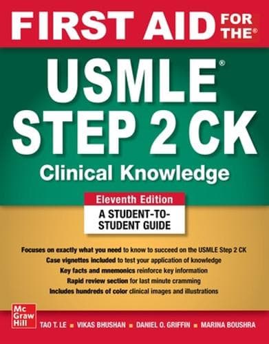 Cover of First Aid for the USMLE Step 2 Ck, Eleventh Edition
