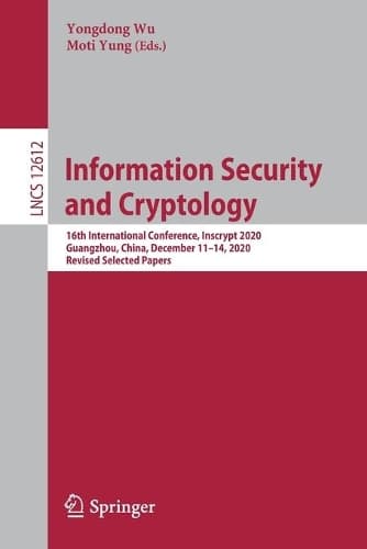 Cover of Information Security and Cryptology