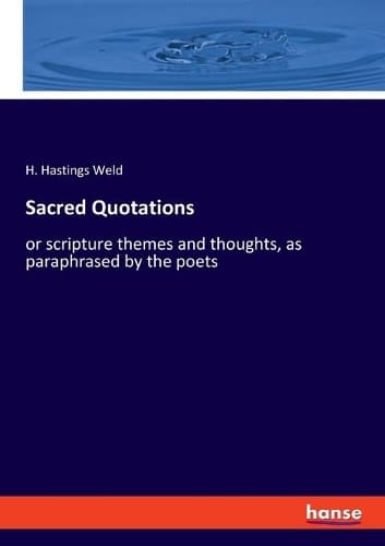 Cover of Sacred Quotations