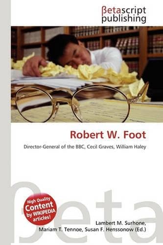Cover of Robert W. Foot