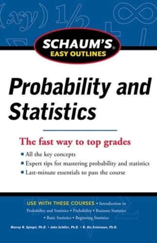 Cover of Schaum's Easy Outline of Probability and Statistics, Revised Edition
