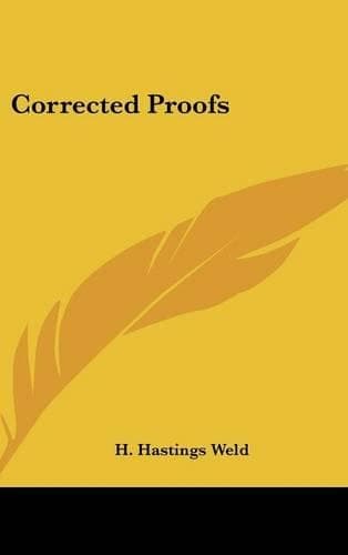 Cover of Corrected Proofs