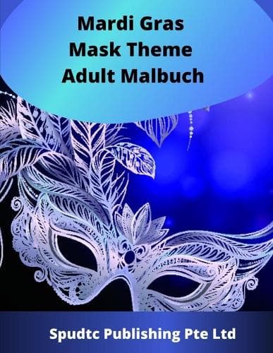 Cover of Mardi Gras Mask Theme Adult Malbuch
