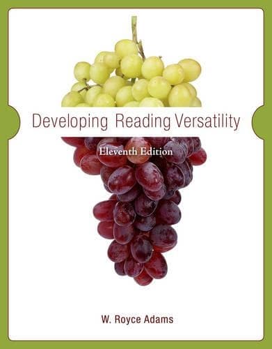 Cover of Developing Reading Versatility