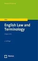 Cover of English Law and Terminology